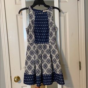 Juniors Rewind Mixed Print Skater Dress